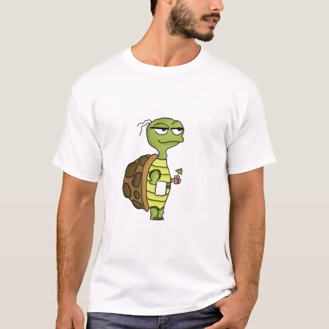 Strandsköldpaddaskjorta Tee Shirt (Framsida)