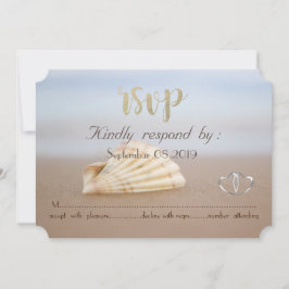 Strandsnäckor, Hjärtan RSVP Inbjudningar