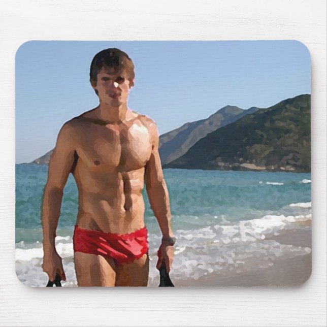 Strandsnygg man musmatta (Framsidan)