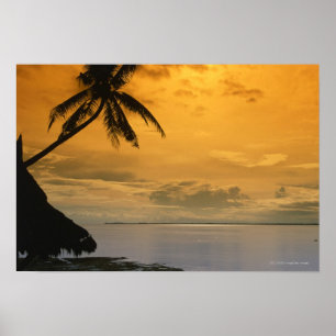 Strandsolnedgång Poster