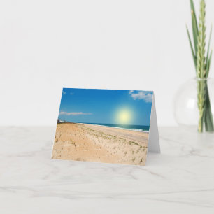Strandsoluppgång - notecard kort