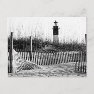 Strandstaket Och Fyren Vykort