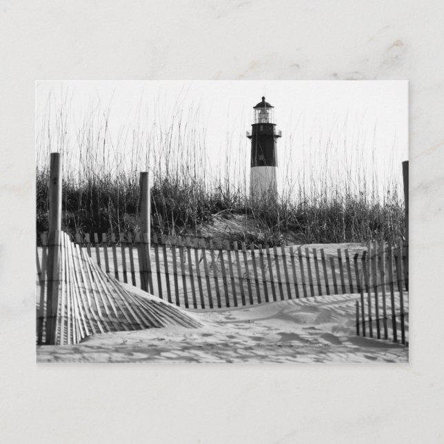 Strandstaket Och Fyren Vykort (Framsida)