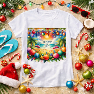 Strandstämning Jul i Juli T Shirt