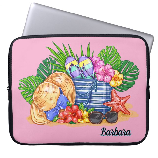 Strandstämning  laptop fodral (Framsidan)