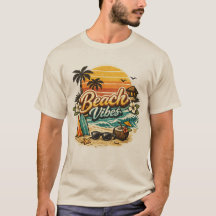 Strandstämning Vintage Retro Solnedgång Tropisk St
