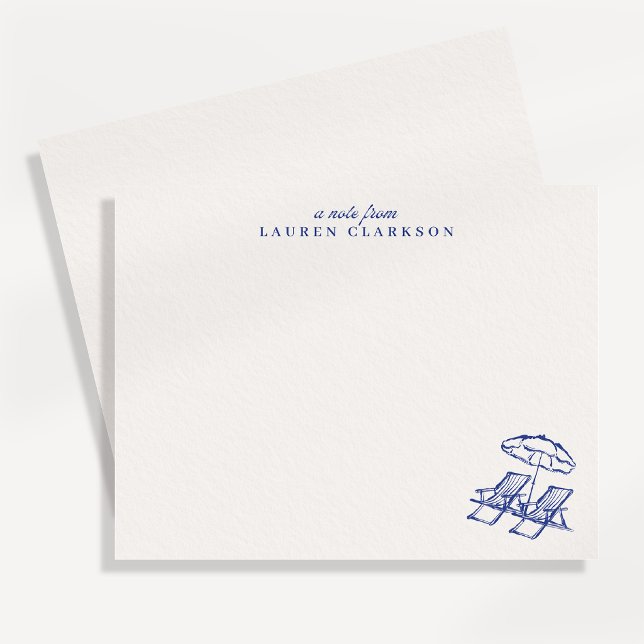 Strandstolar Paraply Notkort Inbjudningar (Skapare uppladdad)