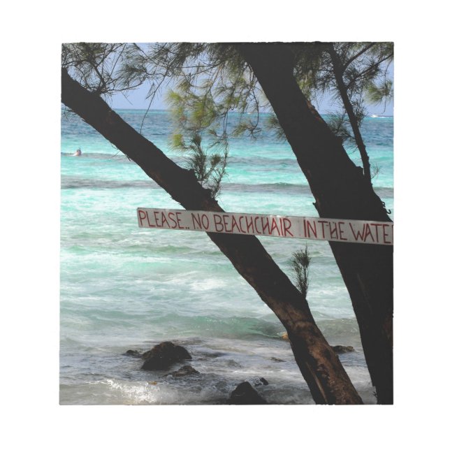 Strandstolar Rum Point Grand Cayman Anteckningsblock (Framsida)