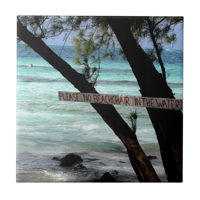Strandstolar Rum Point Grand Cayman Kakelplatta (Framsidan)