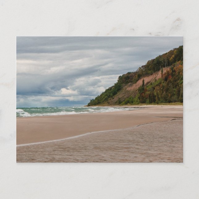 Strandstranden av viltbjörnsdyner vykort (Framsida)