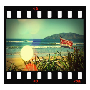 strandsurfa Costa Rica Fototryck