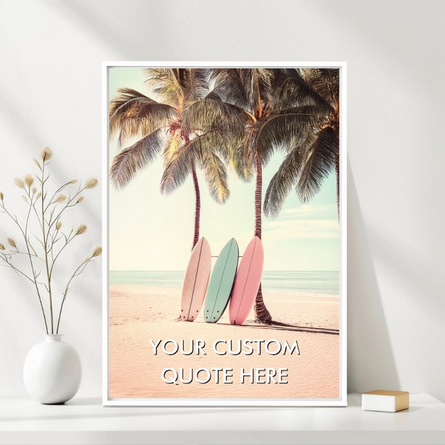 Strandsurfing-Skapa Din Egen Motiverande  Poster (Beach Surfing-Create Your Own Motivational Poster)