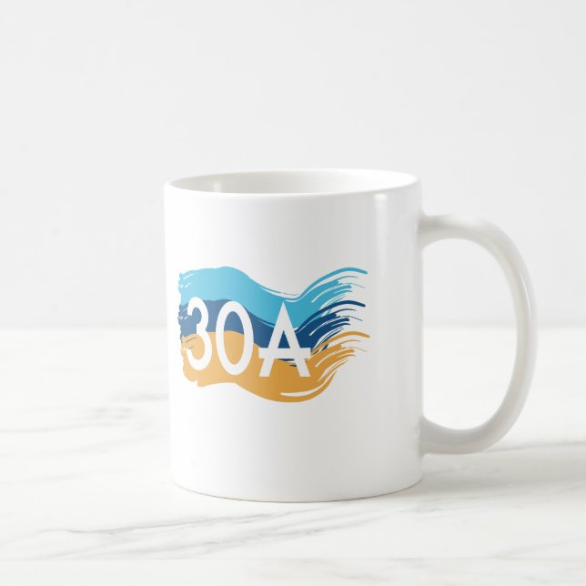 StrandSwash för huvudväg 30A Florida Kaffemugg (Höger)