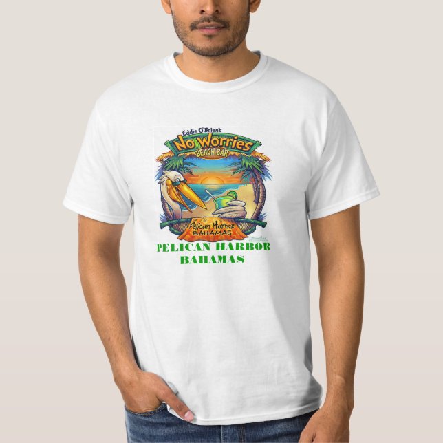 STRANDT-TRÖJA - PELIKANHAMN BAHAMAS T-SHIRT (Framsida)