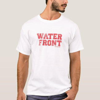 StrandT-tröja /Red på vit Tee Shirt