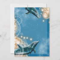 Strandtema - bröllop delfin elegant fest