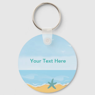 Strandtema Keychain Nyckelring