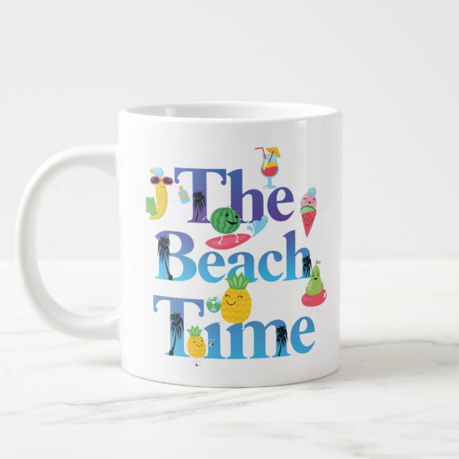 Strandtiden mugg jumbo mugg (Vänster)