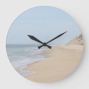 Strandtidväggen tar tid på stor klocka