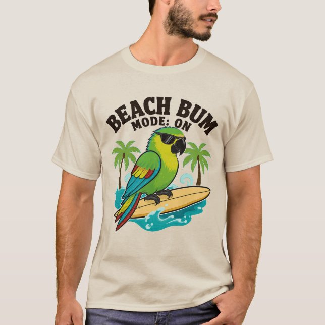 Strandtomte Papegoja T-Shirt (Framsida)