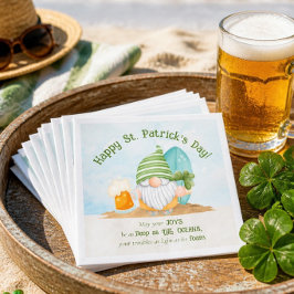 Strandtomte St Patricks Day Pappersservett