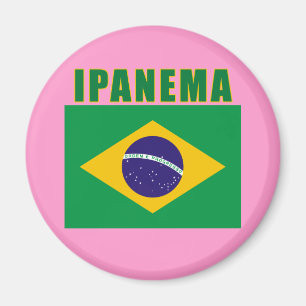 StrandTshirts för IPANEMA Brasilien, gåvor Magnet