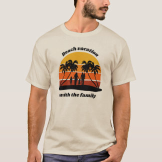 Strandurlaub, Familienurlaub im vintage retro Stil T Shirt