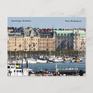 Strandvägen, Stockholm, Photo Ol.. Vykort