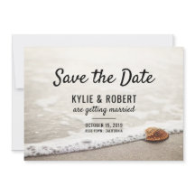 Strandvågor Bröllop Spara Datumet