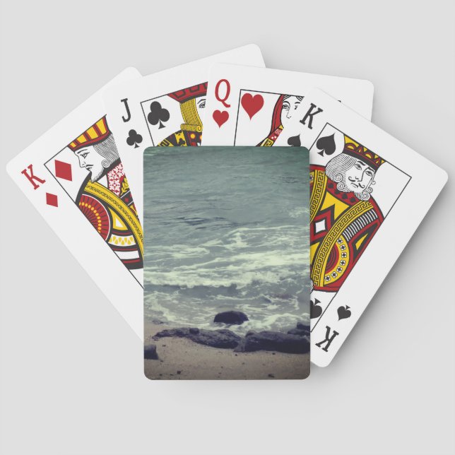 strandvågor  casinokort (Baksidan)