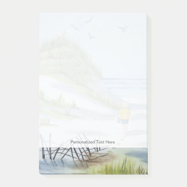 Strandvattenfärg Post-it Block (Framsida)