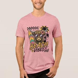 Strandvibbar Highland Ko Summer Vektor Art_1 T Shirt