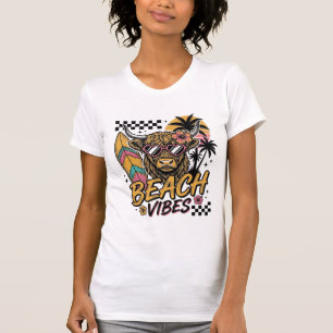 Strandvibbar Highland Ko Summer Vektor Art_1 T Shirt