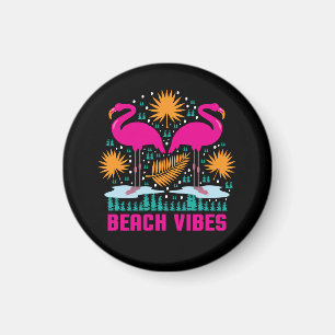 Strandvibbar Rosa Flamingodesign Magnet