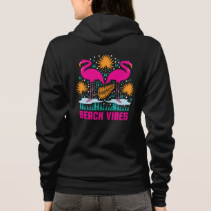 Strandvibbar Rosa Flamingodesign T Shirt