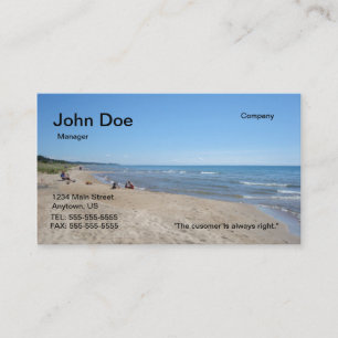 Strandvisitkort Visitkort