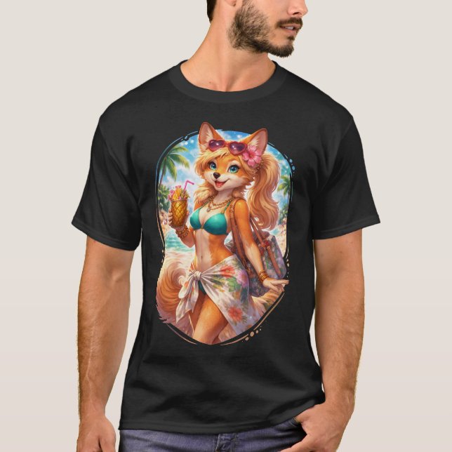 Strandvixen T Shirt (Framsida)