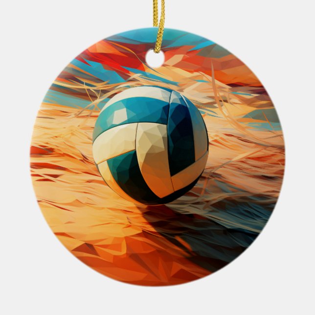 Strandvolleyboll Ornament (Framsidan)