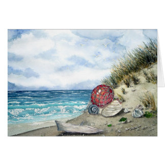 Strandvykort Hälsningskort