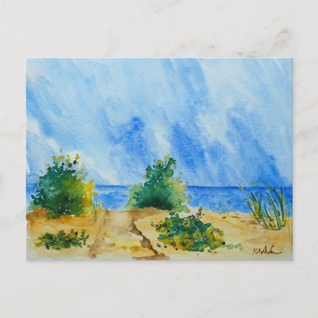 strandvykort vykort (Framsida)