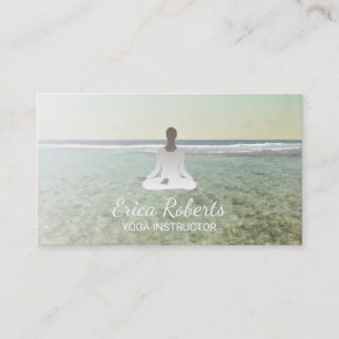 Strandyoga- & meditationinstruktör visitkort