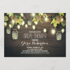 sträng av ljus fall inbjudningskort för möhippan