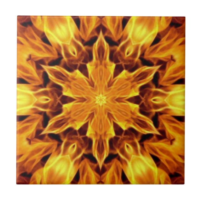 Sträng/exotisk design 05a~ ut ur grym ~ kakelplatta (Framsidan)