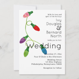 Sträng i Färgaden Jul Ljus, Bröllop Meddelande