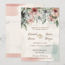 Sträng Ljus,Penseldrag,Blommigt Bröllop