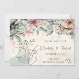 Sträng Ljus,Penseldrag,Blommigt Spara datum Datumet