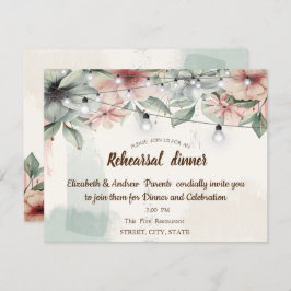 Sträng Ljus,Penseldrag,Blommigtens repetitionsmidd Inbjudningar