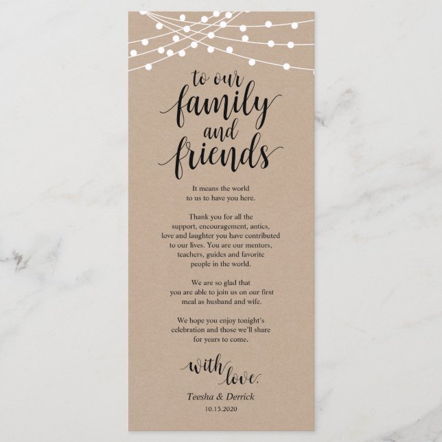 Sträng ljus, Svart Ställe-inställning Tack för dit Program (Framsida)