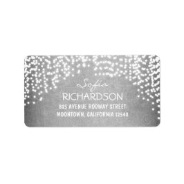 sträng ljus vintage bröllop adressetiketter