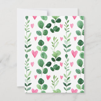 Sträng med hjärtan julkort